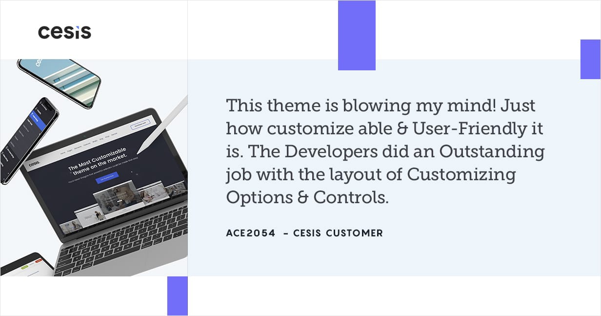 Cesis is the BEST WordPress Theme on ThemeForest