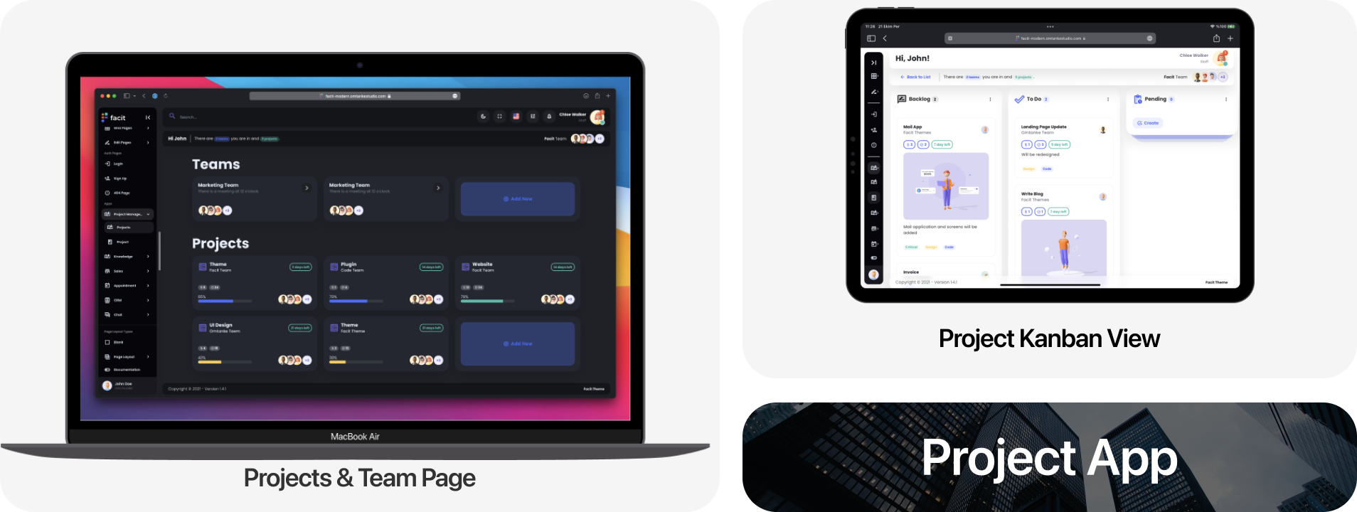 Facit | React Admin Dashboard Template