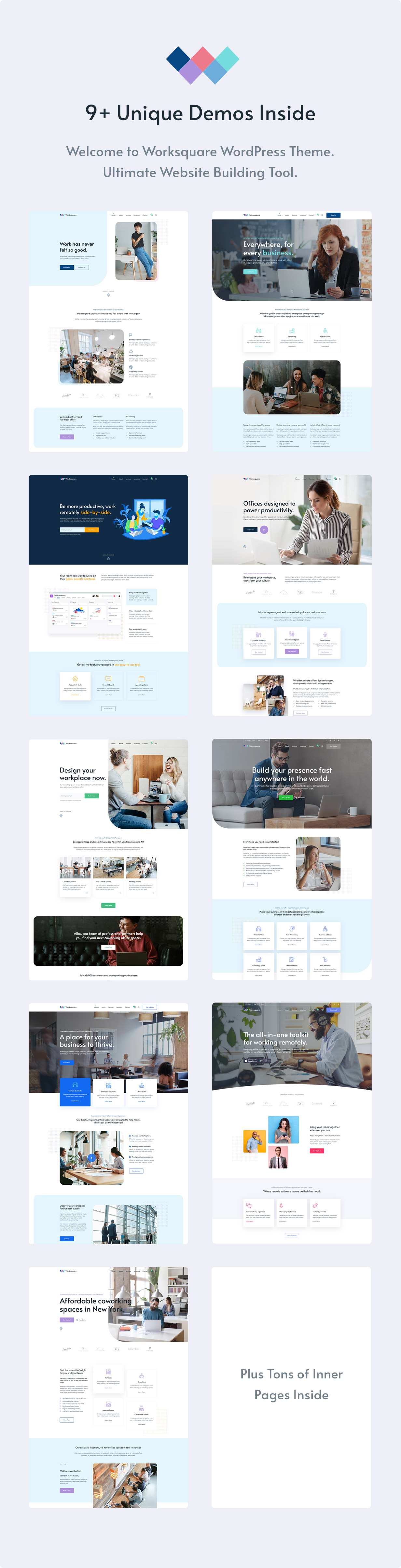 Worksquare - Coworking and Office Space WordPress Theme - 4