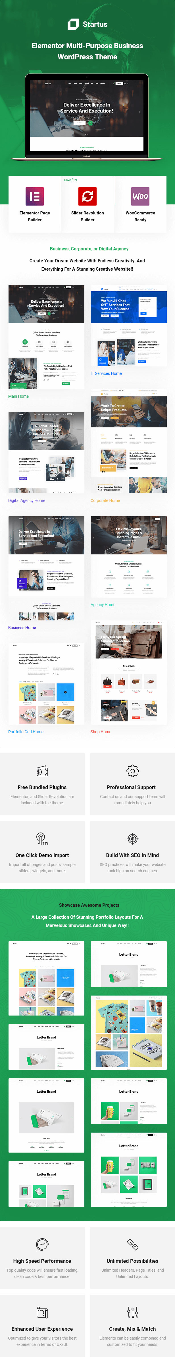 Startus - Multipurpose Business WordPress Theme - 1