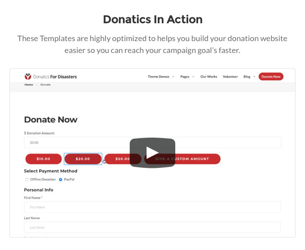 Donatics - Charity & Fundraising WordPress Theme - 4