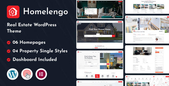 Homelengo - Real Estate WordPress Theme - Real Estate WordPress