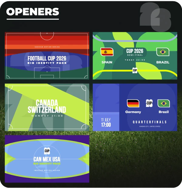 Football Cup 2026 - Soccer Broadcast Pack - 5