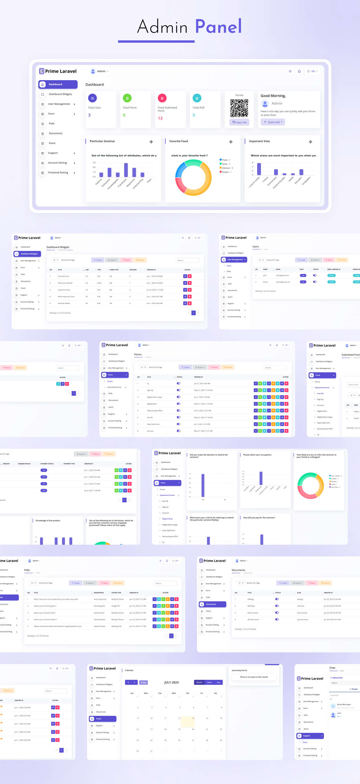 Prime Laravel - Form Builder & Poll Management System - 9