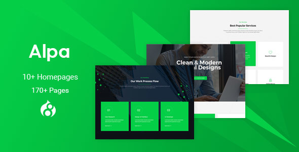 Alpa - Responsive MultiPurpose Drupal 8 Theme | Business