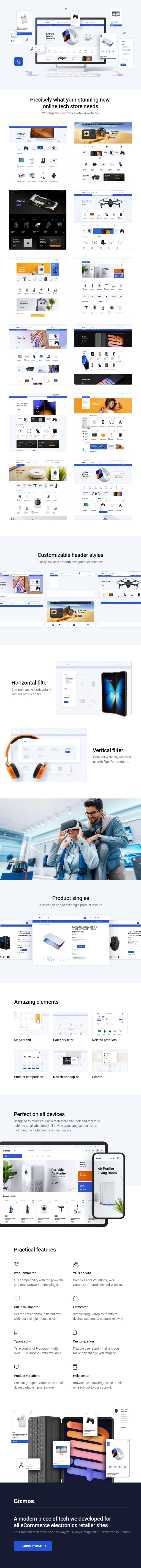 Gizmos - Electronics & Tech Shop WordPress Theme - 2
