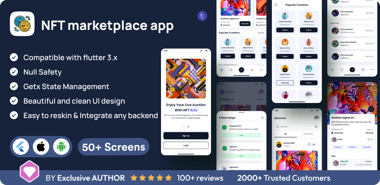 NFT marketplace app