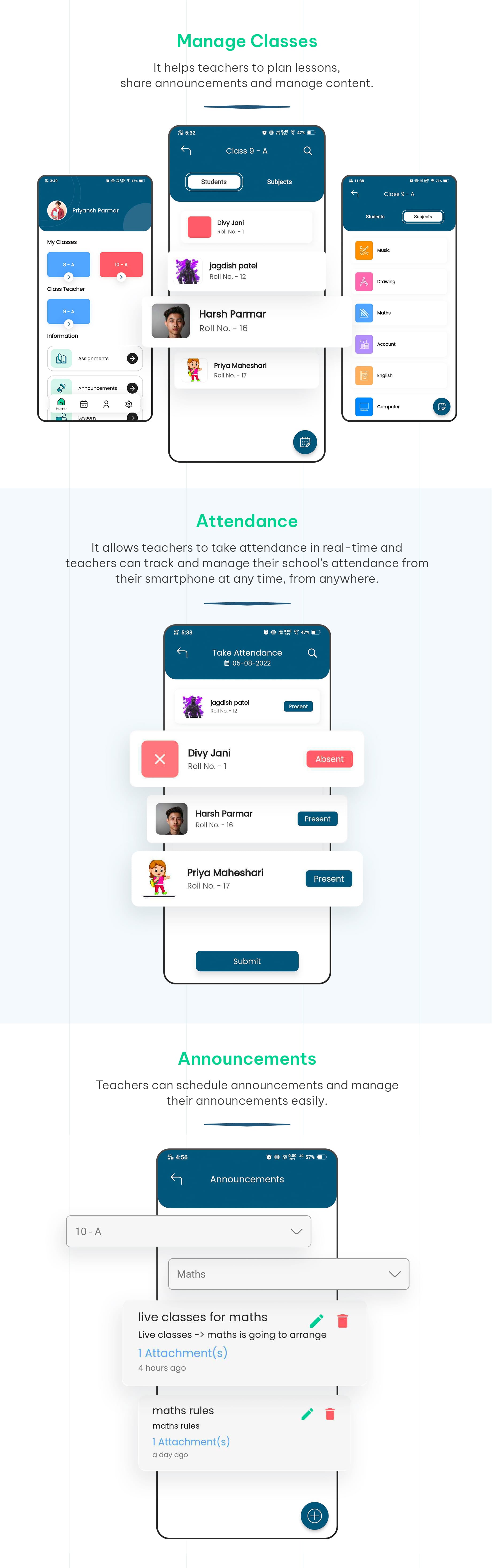 eSchool - School Management System with Student | Parents | Teacher Flutter App | Laravel Admin - 16