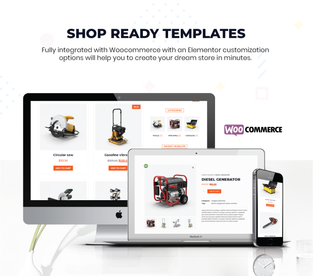 builderon woocommerce pages