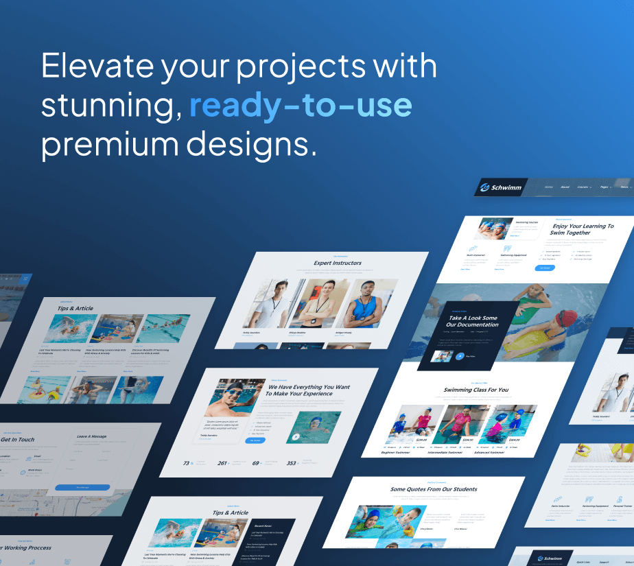 Schwimm – Swimming School & Course FSE WordPress Theme - 5
