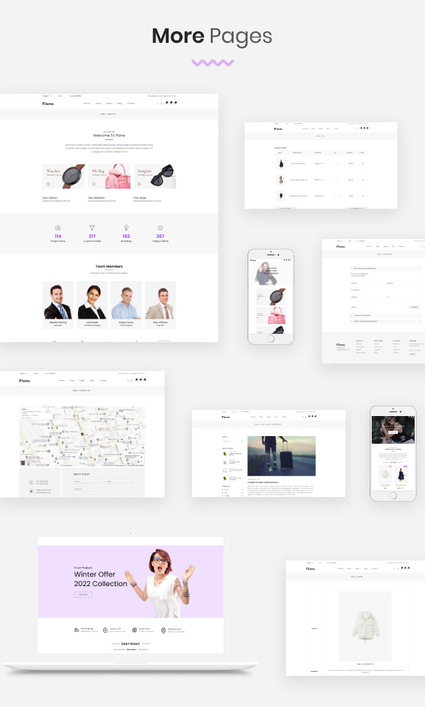 Simple eCommerce Website vue Template
