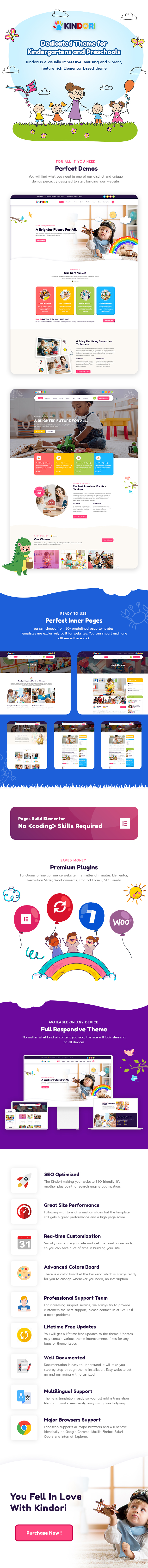 Kindori - School Kindergarten WordPress Theme - 4