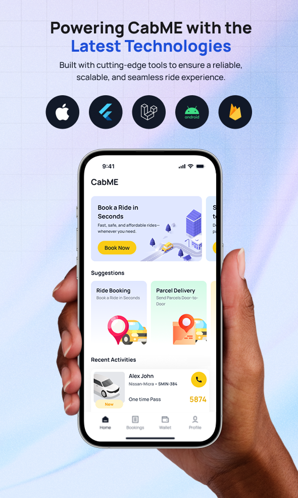 CabME - Flutter Complete Taxi app | Taxi Booking Solution - 3