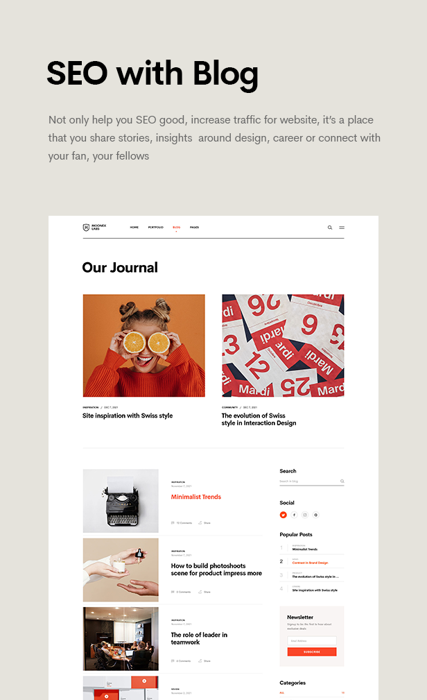 Moonex  - Portfolio & Agency HTML Template - 8