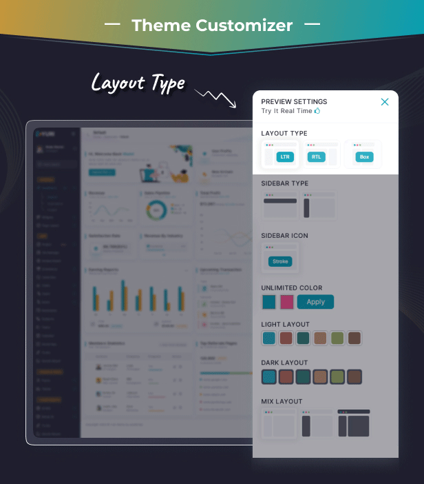 Yuri- HTML, React, Angular,Django,Vue Nuxt & Next Js Admin Dashboard Template