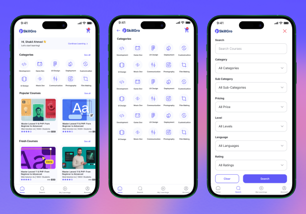 SkillGro LMS Student App - Course & Learning Management System - 5
