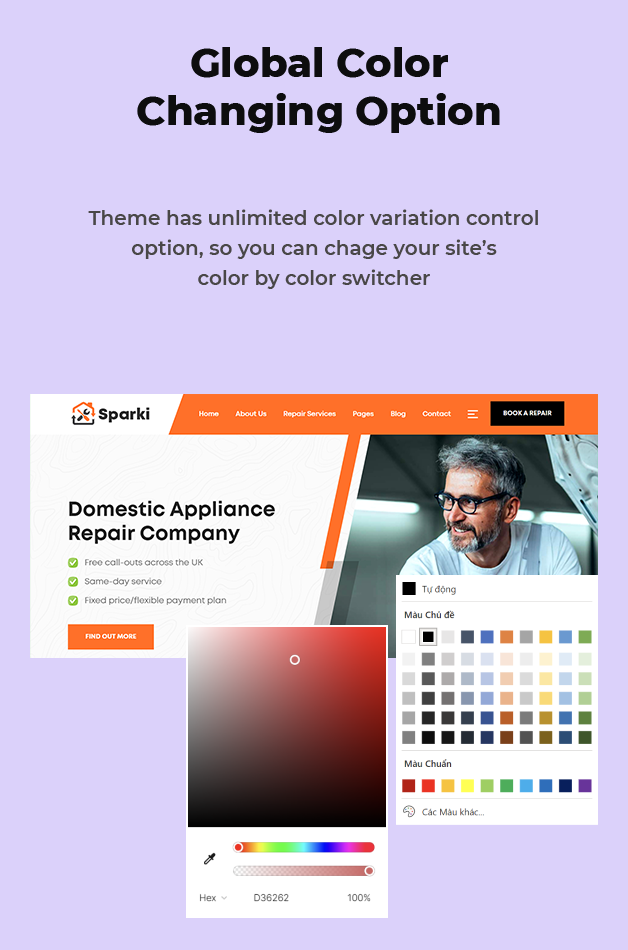 Global Colors Option Available