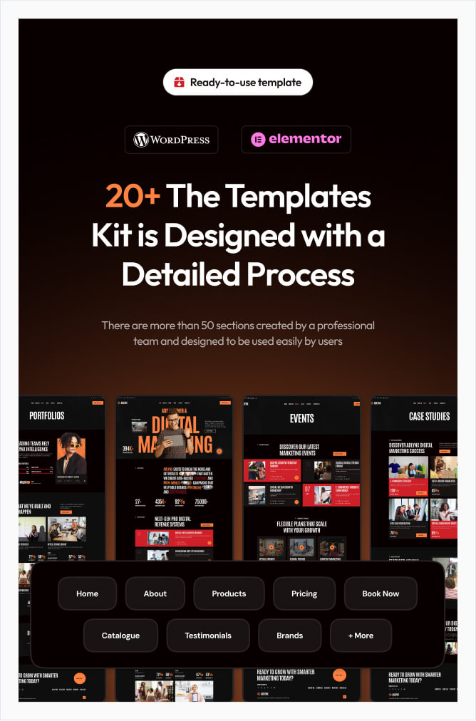 Adlynx - Ads Planner & Digital Marketing Elementor Template Kit - 3