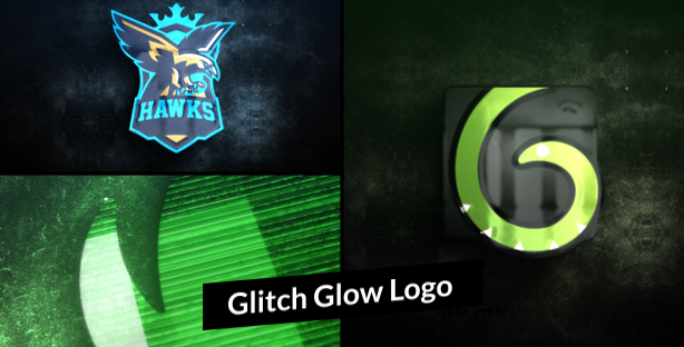 Glitch-Glow-Logo-Reveal