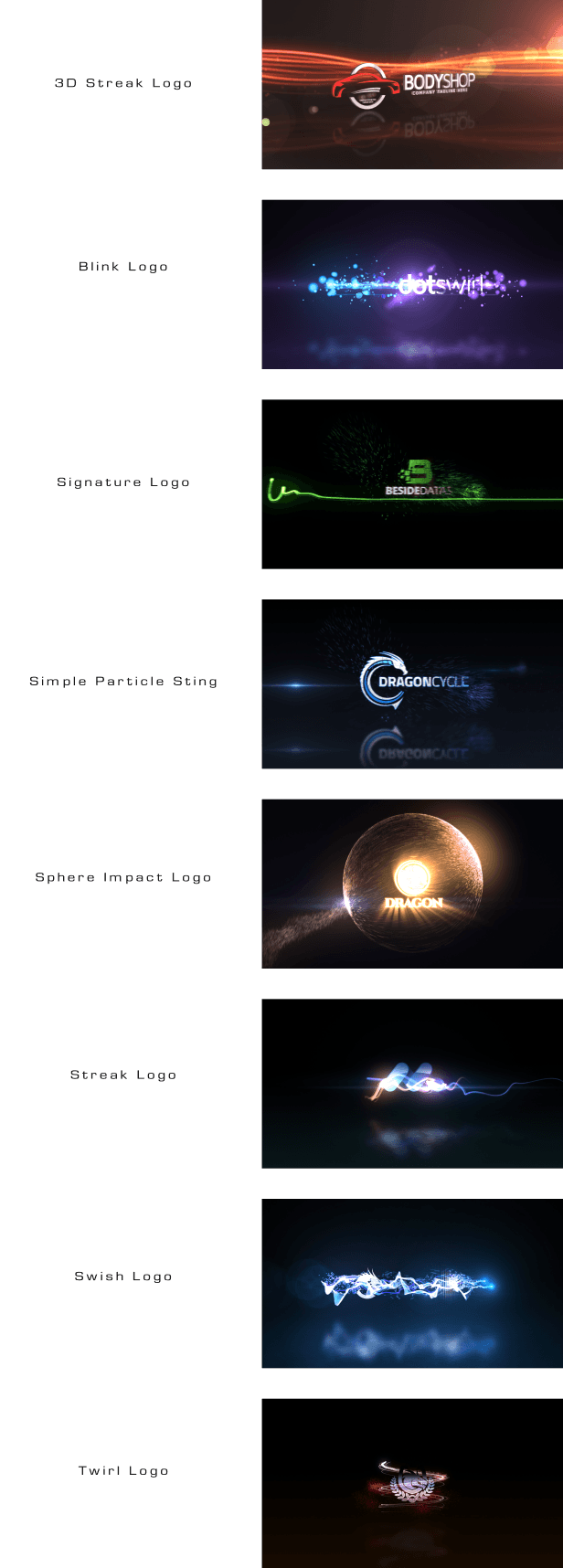 Quick Logo Sting Pack 04: Glowing Particles - 3