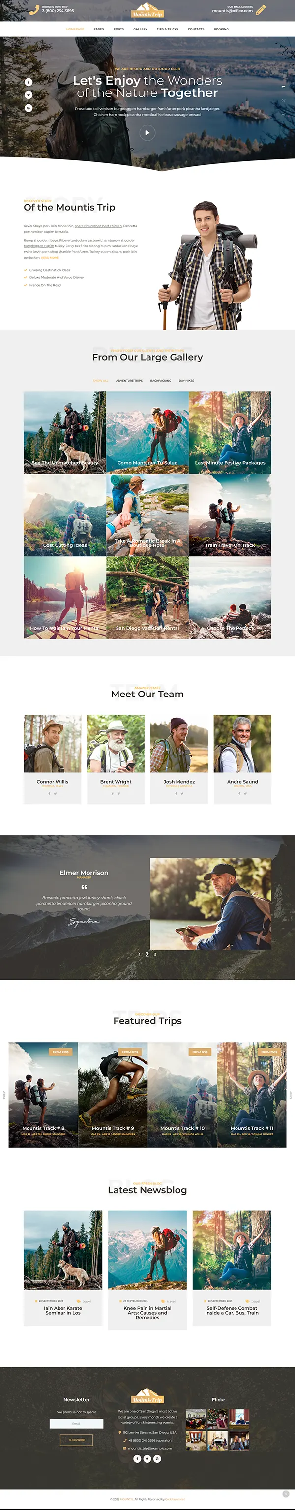 Mountis joomla template