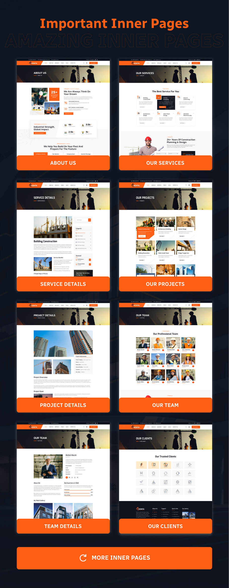 Konta - Construction and Real Estate Company WordPress Theme