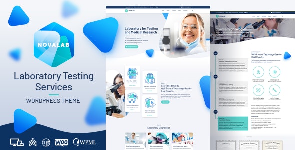 NovaLab - Medical Research WordPress Theme - Business Corporate