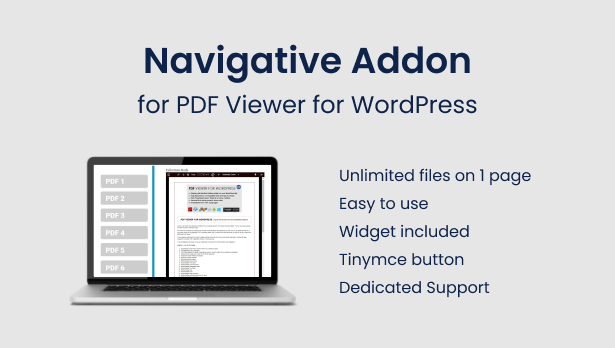 Navigative PDF Viewer for WordPress Addon