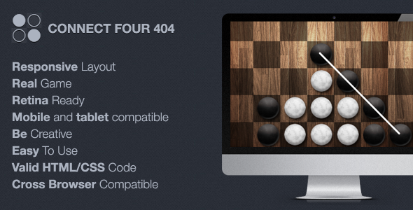 Connect Four 404 / Maintenance - 404 Pages Specialty Pages