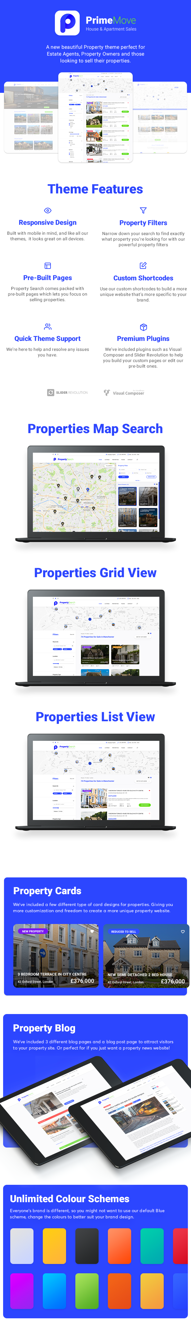 Primemove - Real Estate Property WordPress Theme