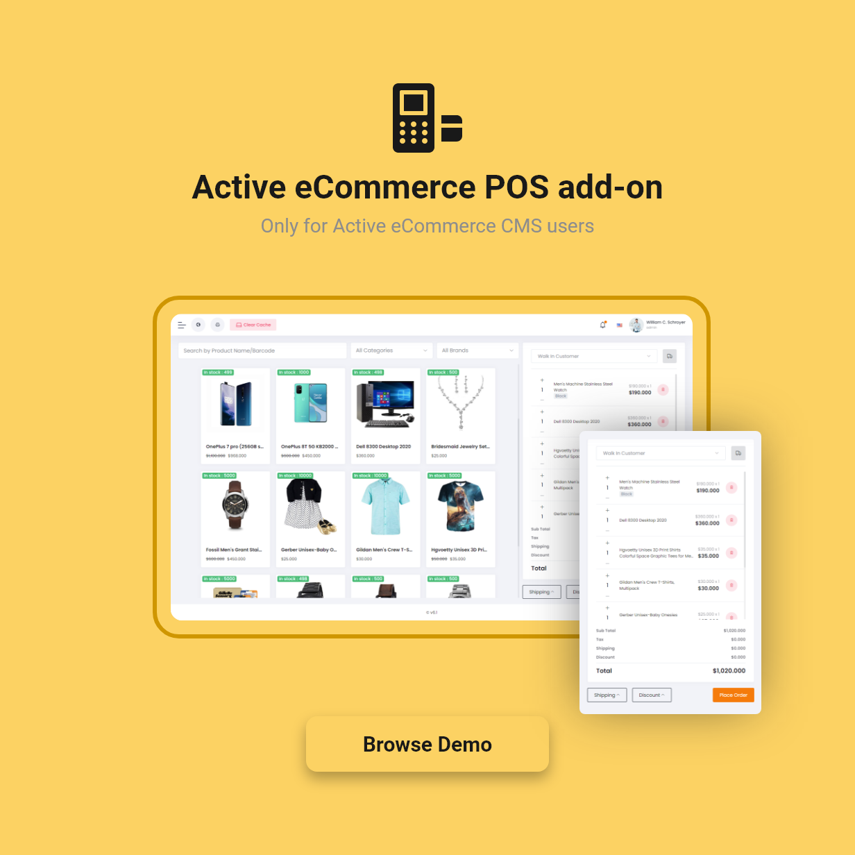 Active eCommerce POS Manager Add-on - 1
