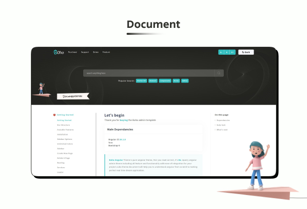 Boho Admin Dashboard theme