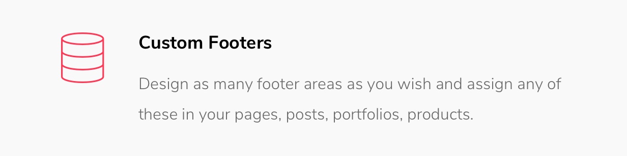Zuperla Custom Footers