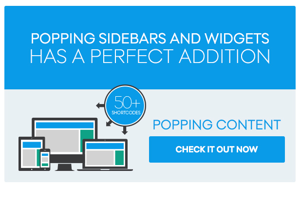 Popping Sidebars and Widgets for WordPress - 4