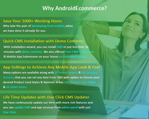 Android Ecommerce - Universal Android Ecommerce / Store Full Mobile App with Laravel CMS - 5