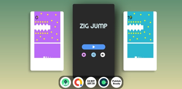 Jumpin Hypercasual Game ( Facebook + Android Studio + Ready to publish)