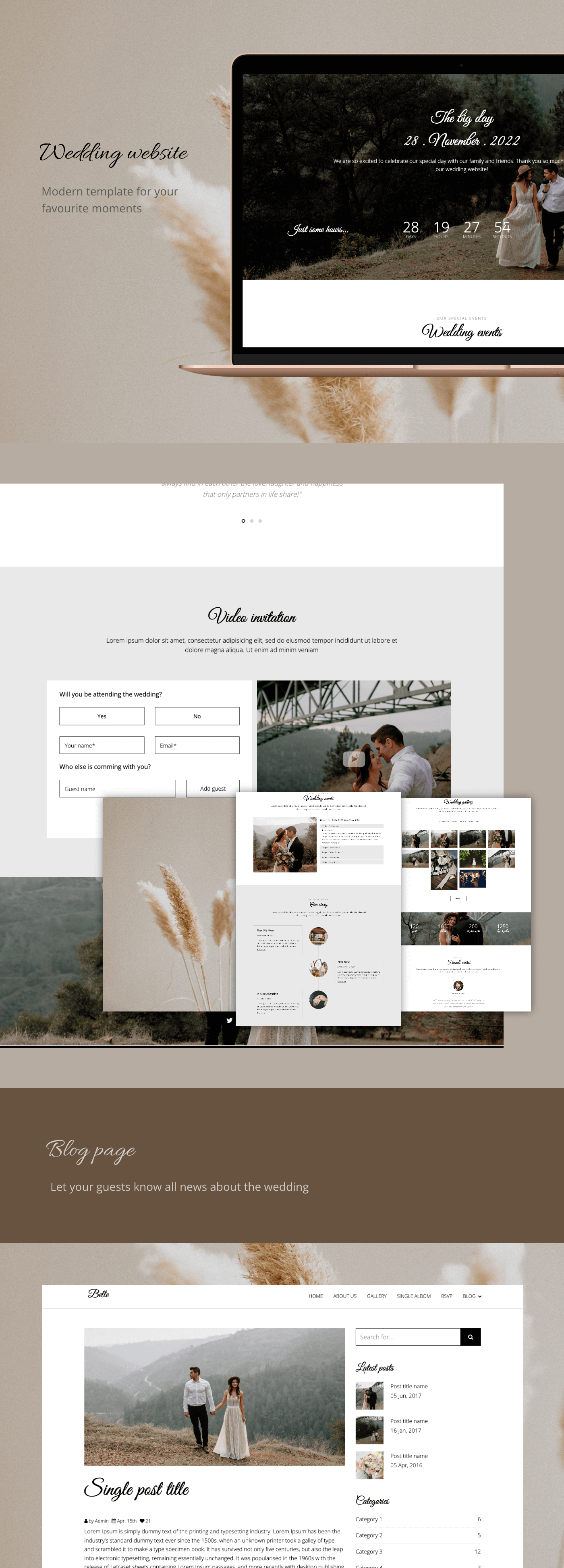 Belle - Responsive Wedding Template - 2