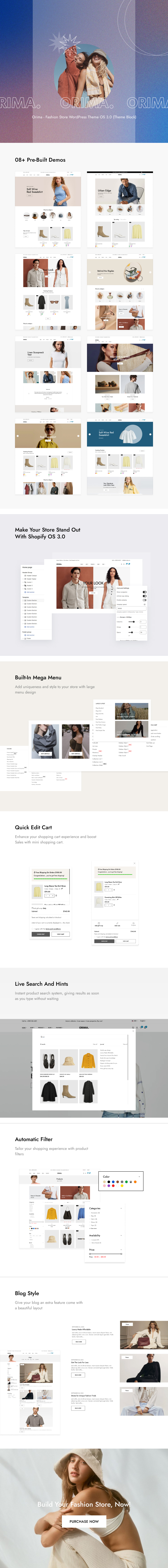 Fashion Store Shopify Theme Orima OS 3.0 Preview