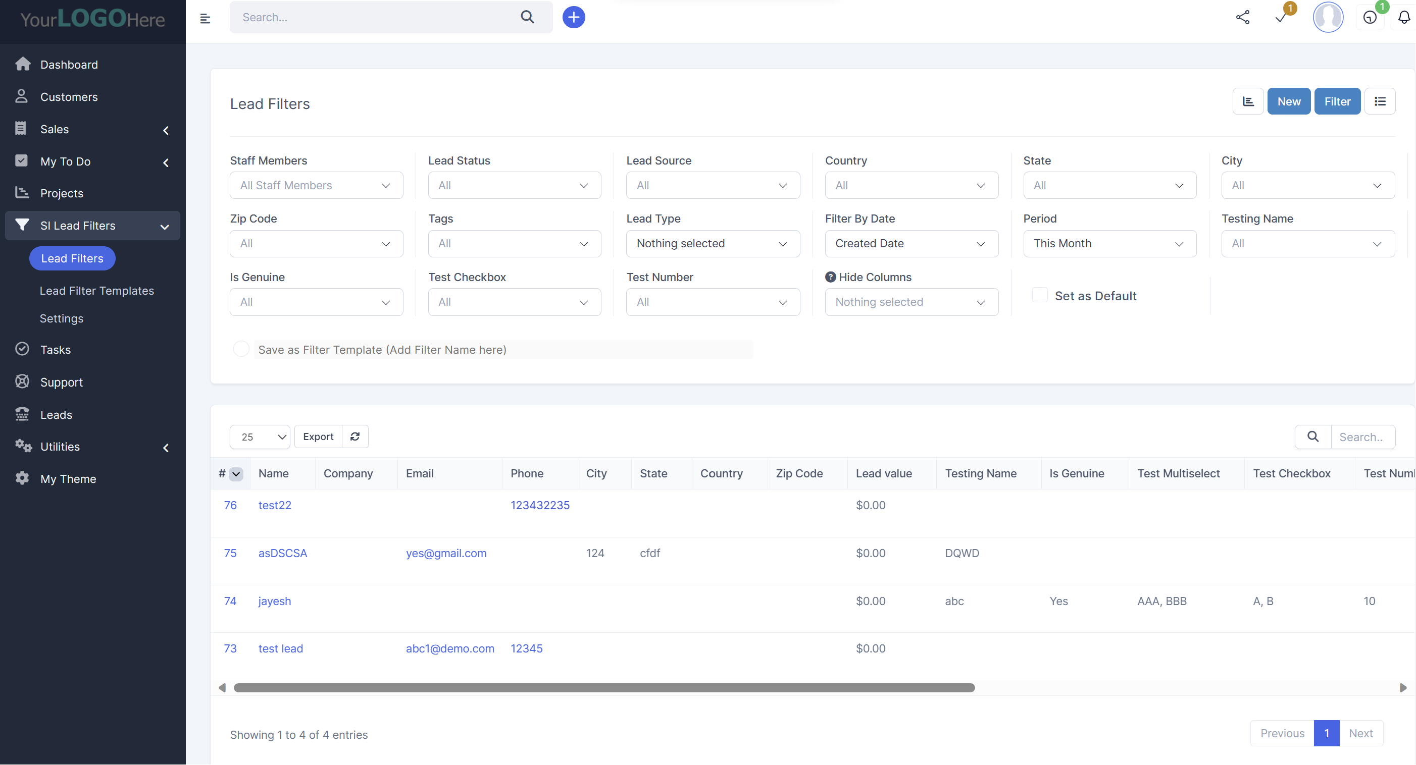 Advanced Lead Filters Module for Perfex CRM - 2