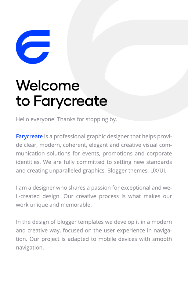 Welcome to Farycreate