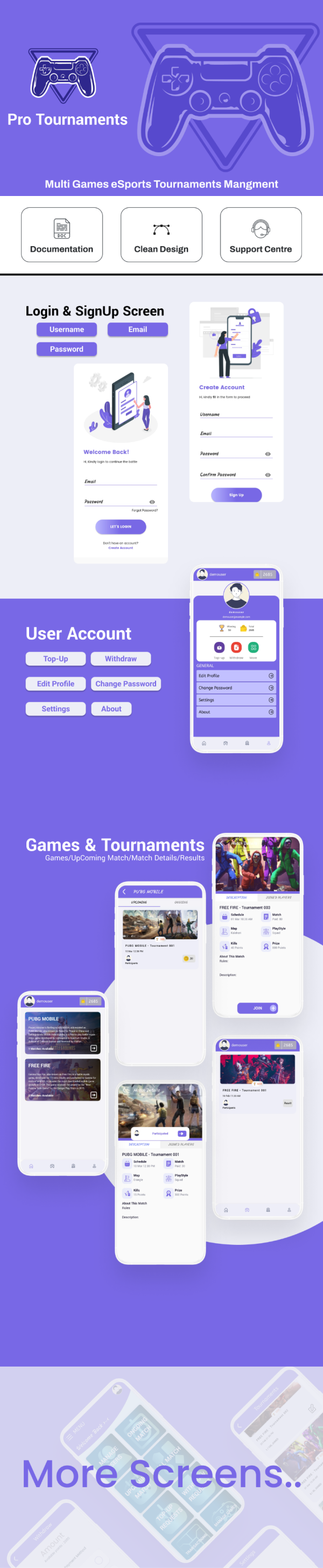 ProTournaments | Esports Tournament Management App (Kotlin/Firebase) - 1