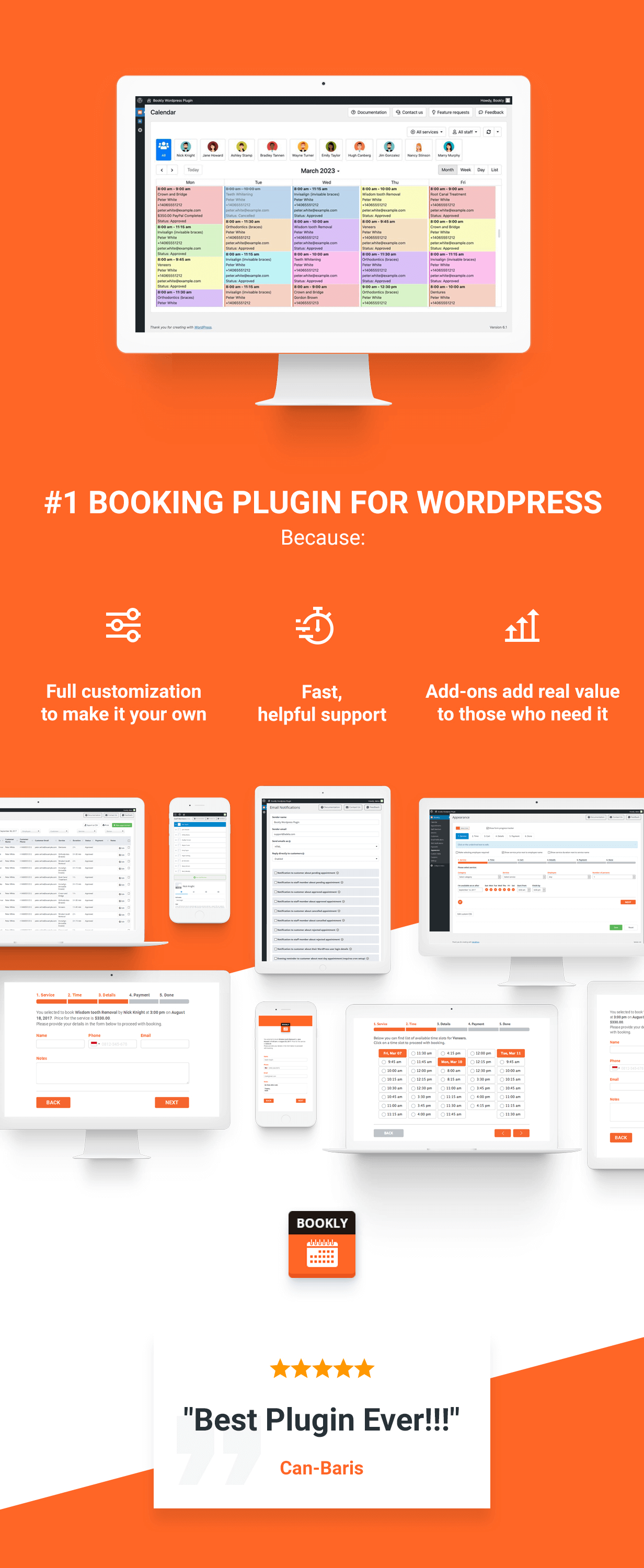 Bookly PRO - Sistema de software de reserva y programación de citas - 18