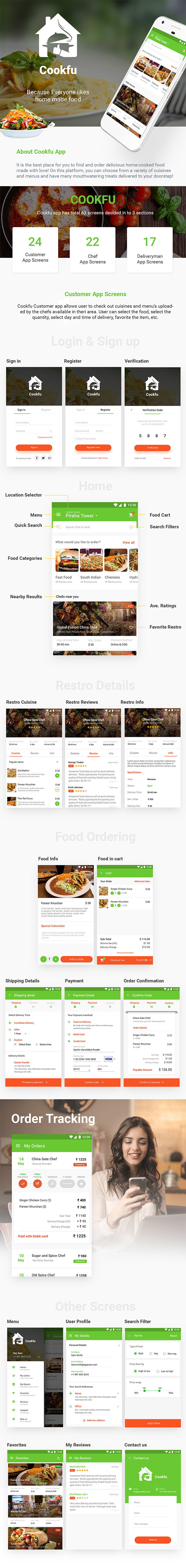 Food Delivery App & Food Ordering App|Android + iOS App Template|3 Apps| Multi Restro Cookfu (IONIC) - 2