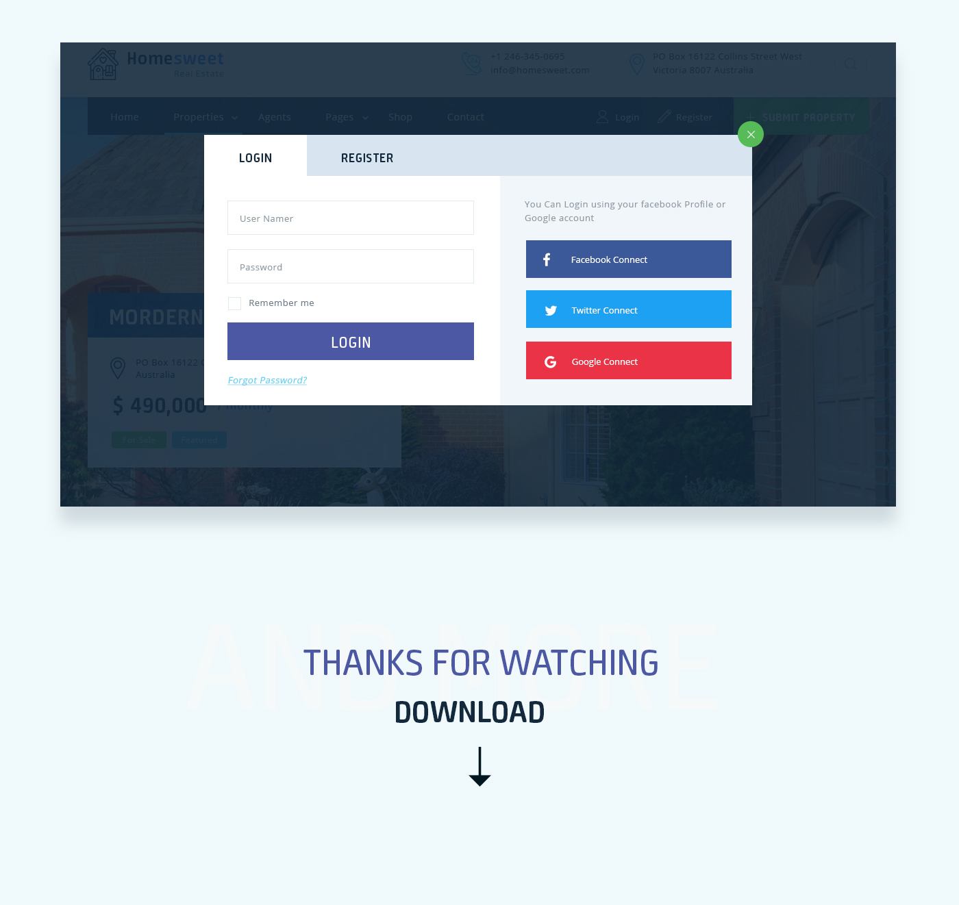 Homesweet - Real Estate PSD Template - 7