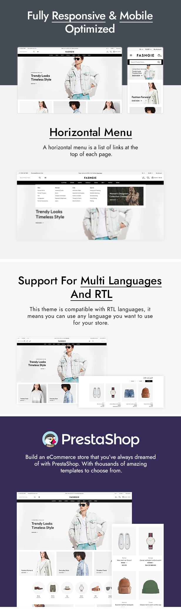Fashgie - Fashion & Clothing Store Prestashop Theme - 2