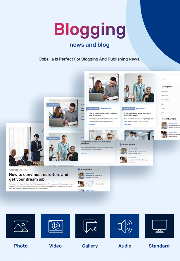 JobZilla - Job Board WordPress Theme