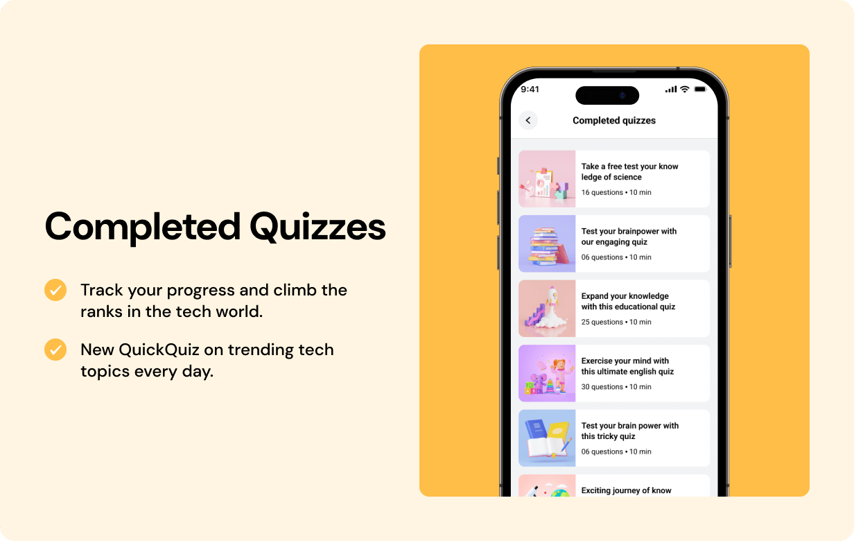 QuickQuiz Full App in Flutter with Node.js Backend | Interactive Quiz App - 15