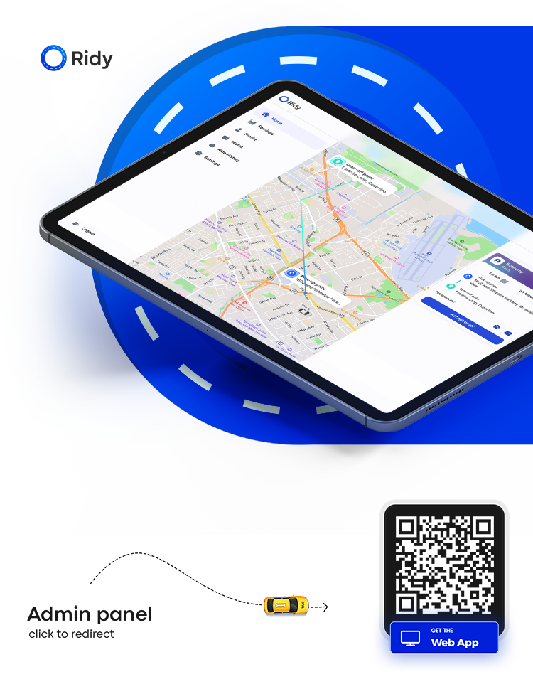 Ridy Taxi Applcation - Complete Taxi Solution with Admin Panel - 8