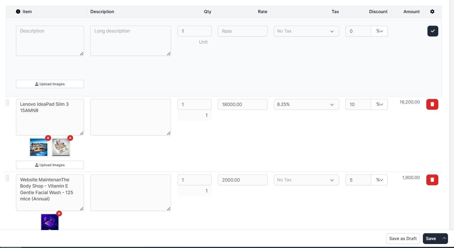 Image Upload Feature