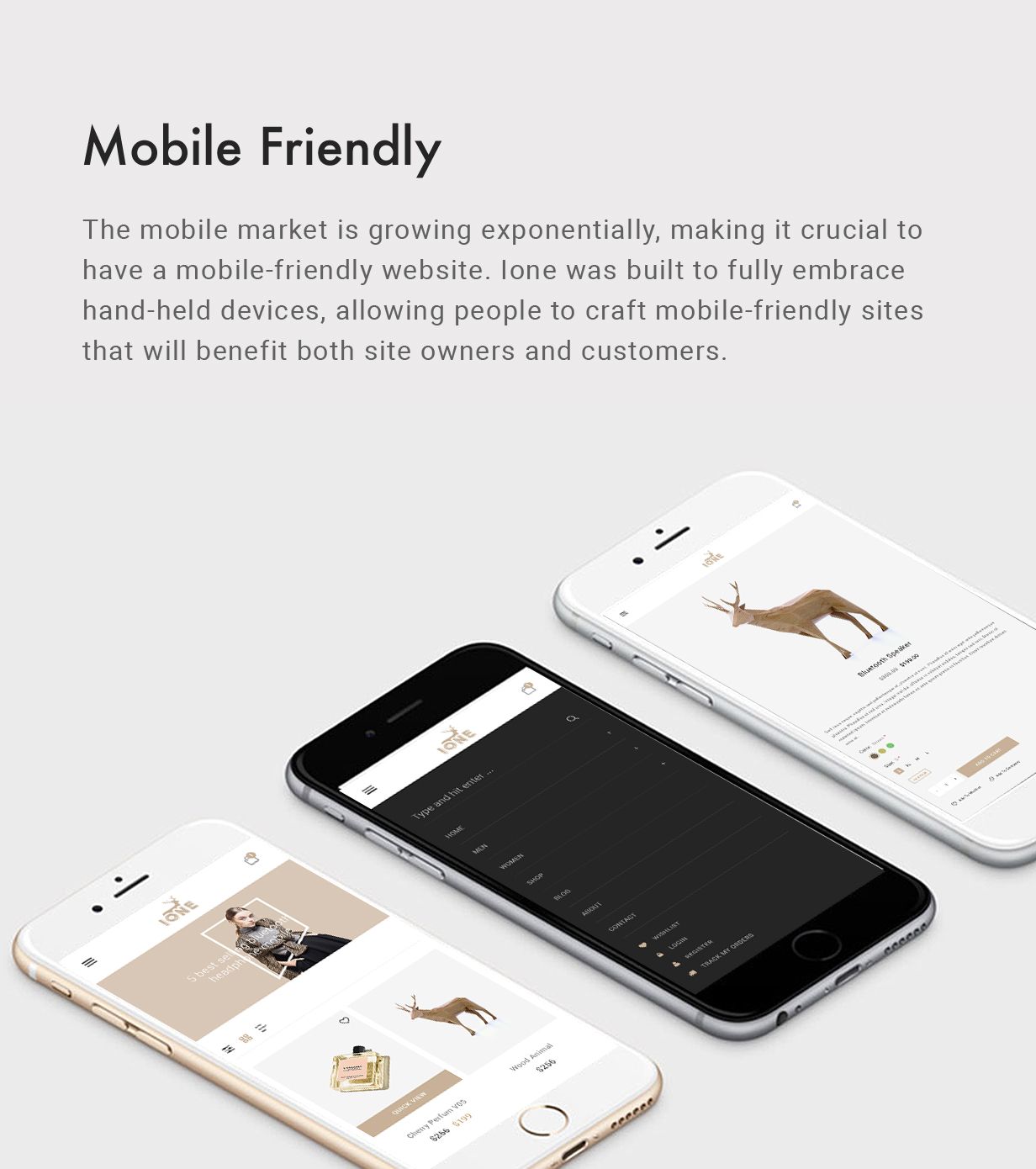 iOne - Minimal Responsive WooCommerce Theme - 5